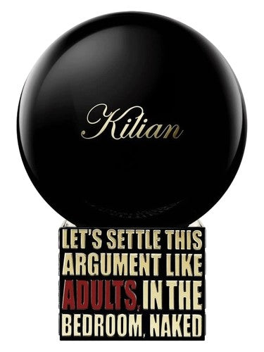 By Kilian Let's Settle This Argument Like Adults, In The Bedroom, Naked fragrance bottle
