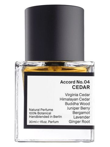 RAER Scents Accord No. 04: Cedar fragrance bottle