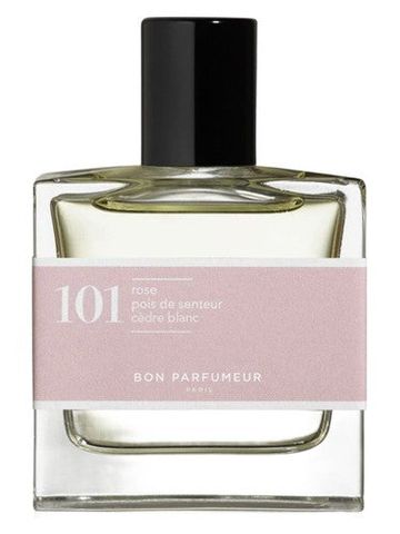 Bon Parfumeur 101 rose, sweet pea, white cedar fragrance bottle