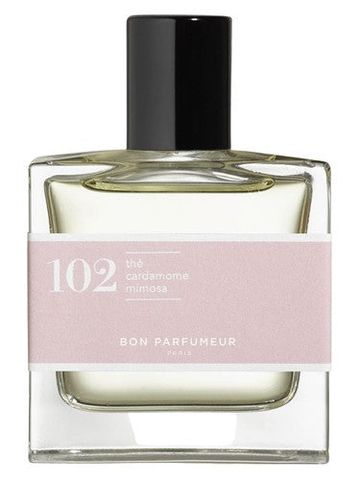 Bon Parfumeur 102 tea, cardamom, mimosa fragrance bottle