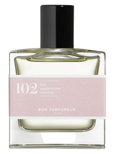 Bon Parfumeur 102 tea, cardamom, mimosa fragrance bottle