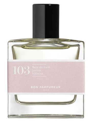 Bon Parfumeur 103 tiare flower, jasmine, hibiscus fragrance bottle