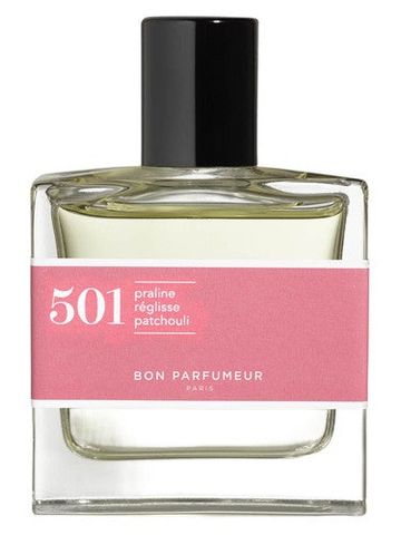 Bon Parfumeur 501 praline, licorice, patchouli fragrance bottle