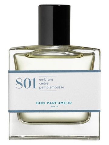 Bon Parfumeur 801 sea spray, cedar, grapefruit fragrance bottle