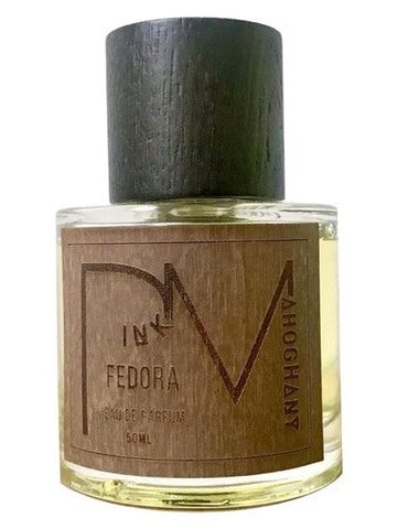 Pink MahogHany Fragrances Fedora fragrance bottle