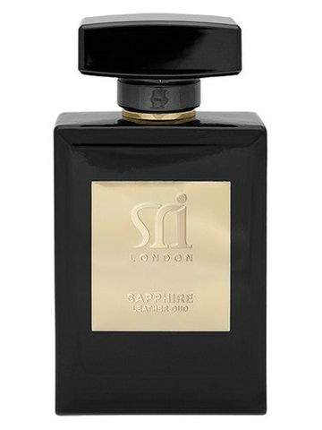 Sri London Sapphire Leather Oud fragrance bottle