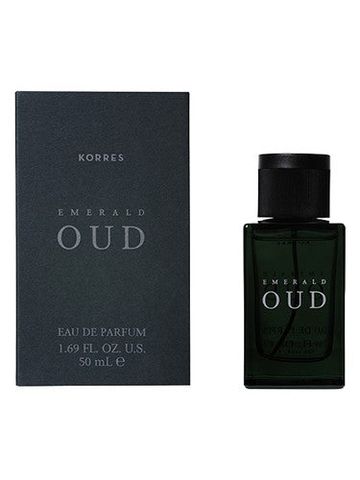 Korres Emerald Oud fragrance bottle