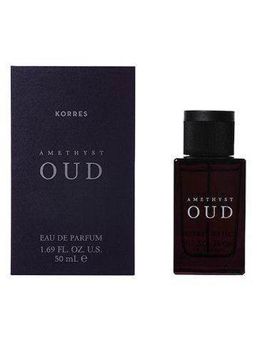 Korres Amethyst Oud fragrance bottle