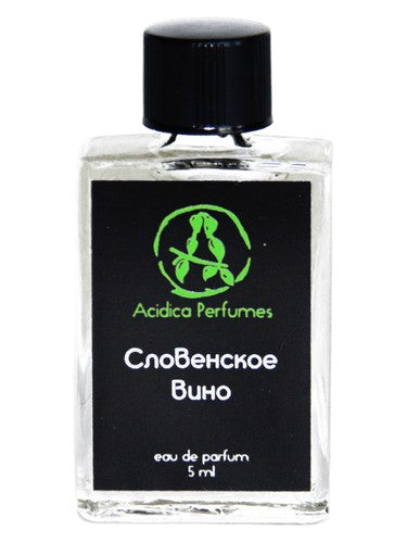 Acidica Perfumes Slovenian Wine fragrance bottle