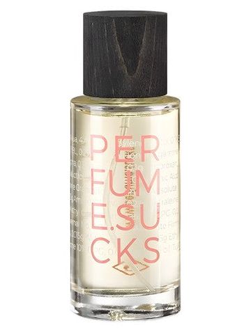 Perfume.Sucks LIVING CORAL 16-1546C fragrance bottle