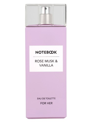 Notebook Rose Musk & Vanilla fragrance bottle