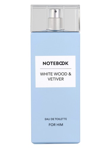 Notebook White Wood & Vetiver fragrance bottle