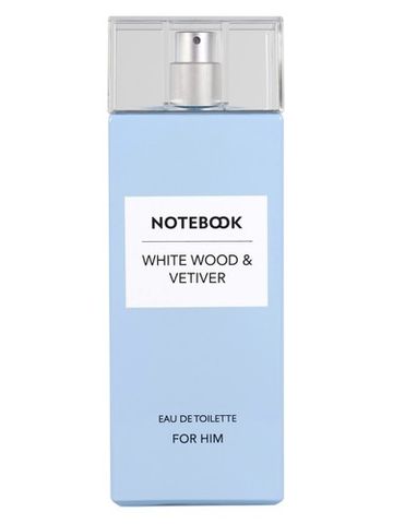 Notebook White Wood & Vetiver fragrance bottle