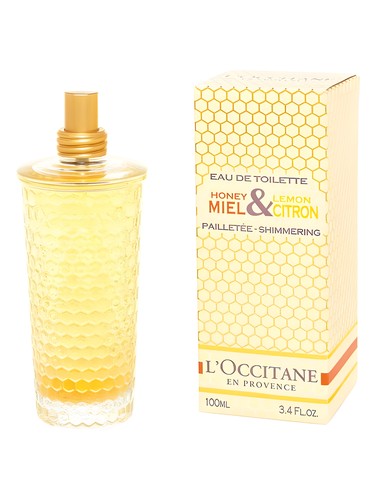 L Occitane en Provence Miel & Citron Pailletee Shimmering fragrance bottle