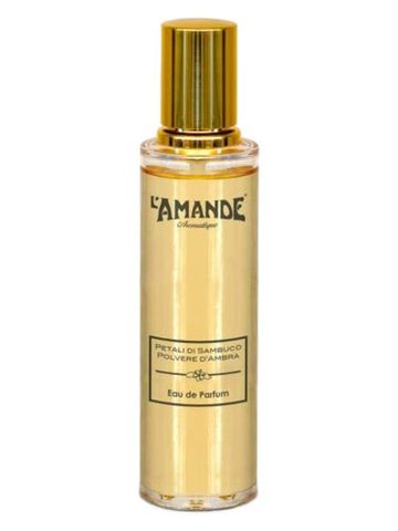 L Amande Petali di Sambuco Polvere d'Ambra fragrance bottle