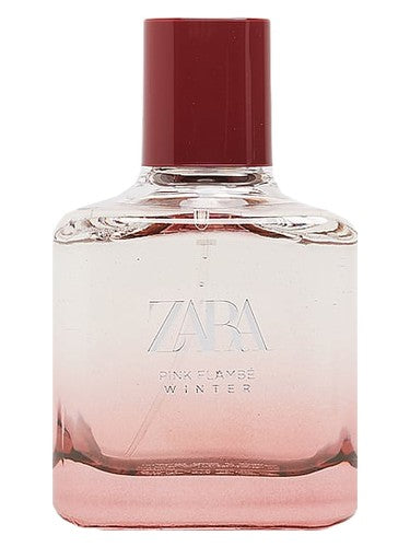 Zara Pink Flambe Winter fragrance bottle