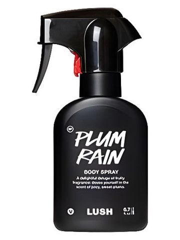 Lush Plum Rain Body Spray fragrance bottle
