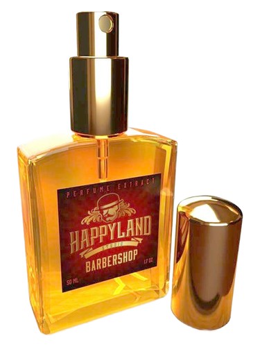Happyland Barbershop fragrance bottle