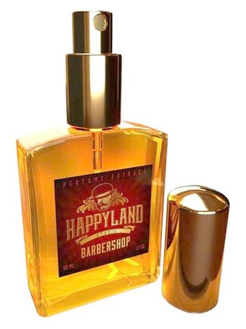 Happyland Barbershop fragrance bottle