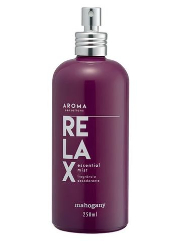 Mahogany Aroma Sensations Relax fragrance bottle