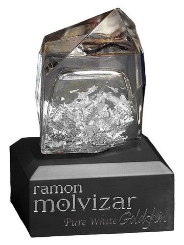 Ramon Molvizar Pure White Goldskin fragrance bottle