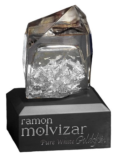 Ramon Molvizar Pure White Goldskin fragrance bottle