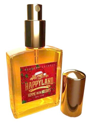 Happyland Homme for the Holidays fragrance bottle