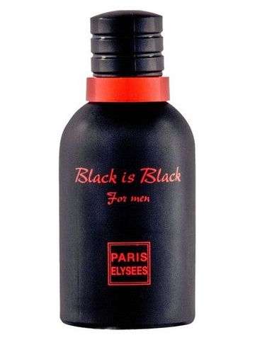 Paris Elysees Black Is Black fragrance bottle