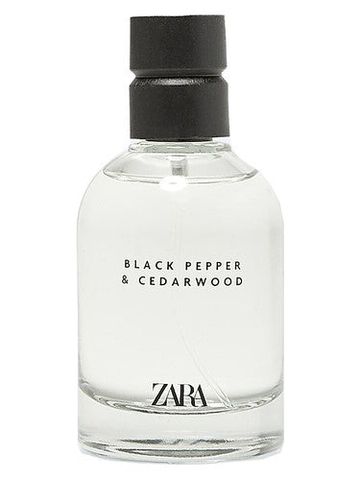 Zara Black Pepper & Cedarwood fragrance bottle