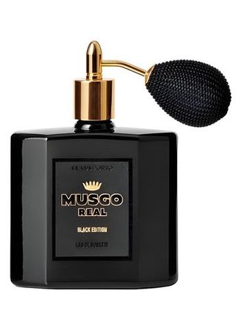 Claus Porto Musgo Real Black Edition fragrance bottle