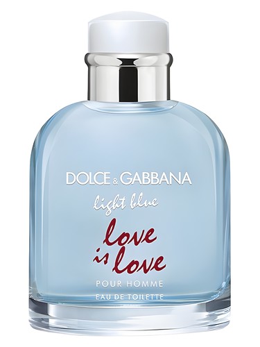 Dolce Gabbana Light Blue Love Is Love Pour Homme fragrance bottle