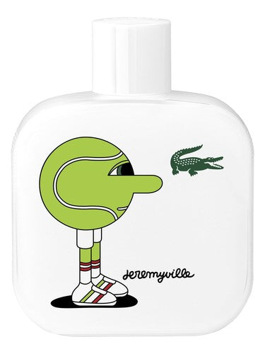 Lacoste Fragrances Eau de Lacoste L.12.12 Blanc Pure Collector Edition Pour Homme x Jeremyville fragrance bottle
