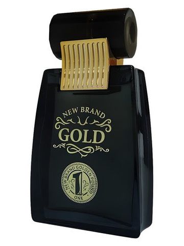 New Brand Parfums Gold fragrance bottle