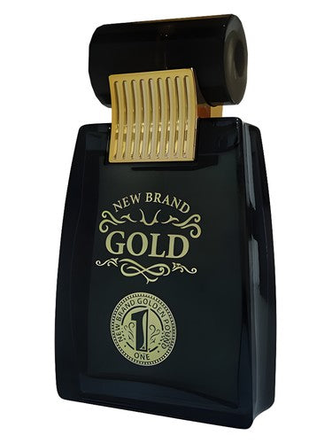 New Brand Parfums Gold fragrance bottle