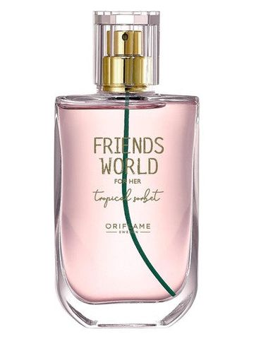 Oriflame Friends World for Her Tropical Sorbet fragrance bottle