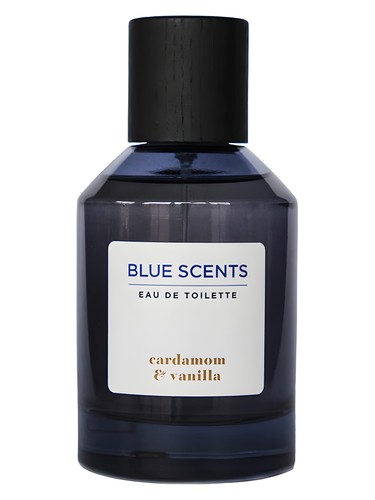 Blue Scents Cardamom & Vanilla fragrance bottle