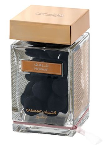 Rasasi Qasamat Mohraf Oud Moattar fragrance bottle