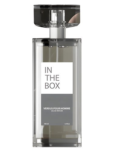 In The Box Versus Pour Homme fragrance bottle