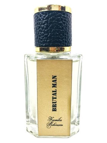 Kamila Robinson Brutal man fragrance bottle