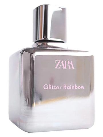 Zara Glitter Rainbow fragrance bottle