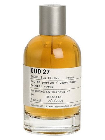 Le Labo Oud 27 fragrance bottle