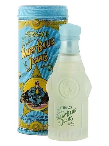 Versace Baby Blue Jeans fragrance bottle