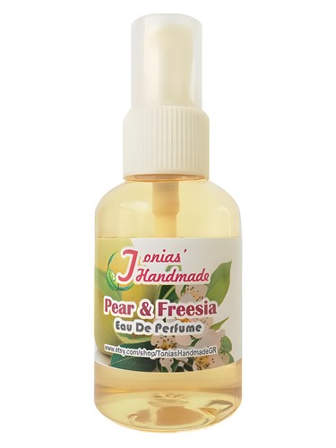 Tonias' Handmade Pear & Freesia fragrance bottle