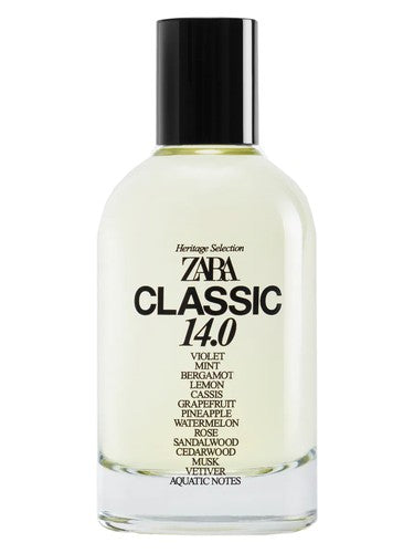 Zara Classics 14.0 fragrance bottle