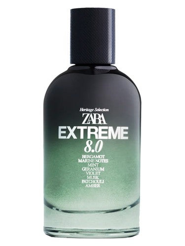 Zara Extreme 8.0 fragrance bottle