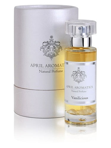 April Aromatics Vanilicious fragrance bottle