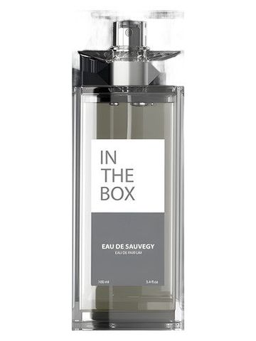 In The Box Eau de Sauvegy fragrance bottle