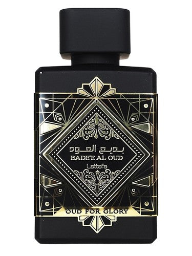 Lattafa Perfumes Bade'e Al Oud Oud for Glory fragrance bottle