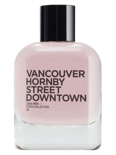 Zara Vancouver Hornby Street Down fragrance bottle