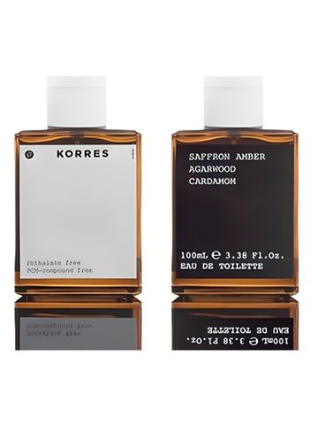 Korres Saffron Amber Agarwood Cardamom fragrance bottle